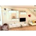 Living Armonia PAL Cappuccino Lucios - Varianta 2 cu sistem "PUSH TO OPEN"